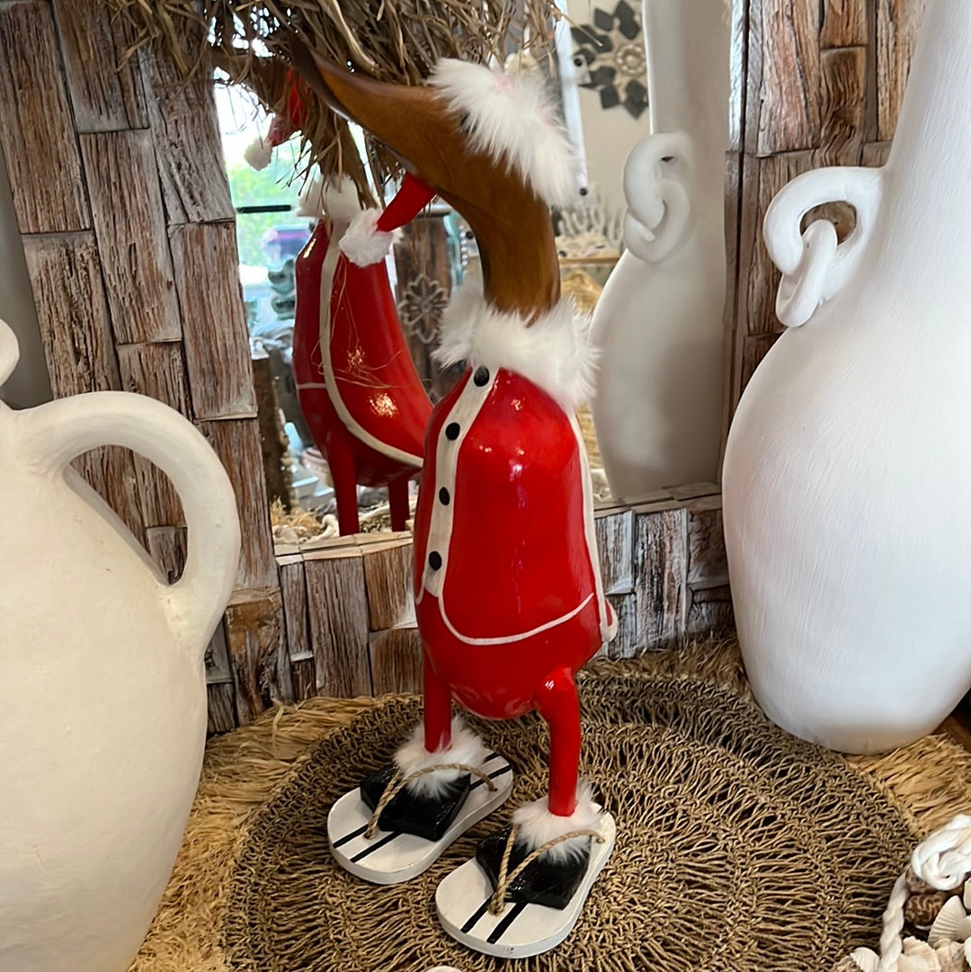 Christmas Santa duck with thongs L - Bali Beach Beyond