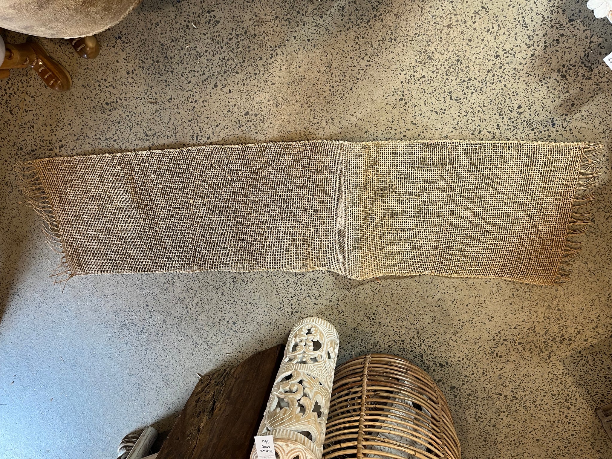 Natural woven table runner 140cm - Bali Beach Beyond