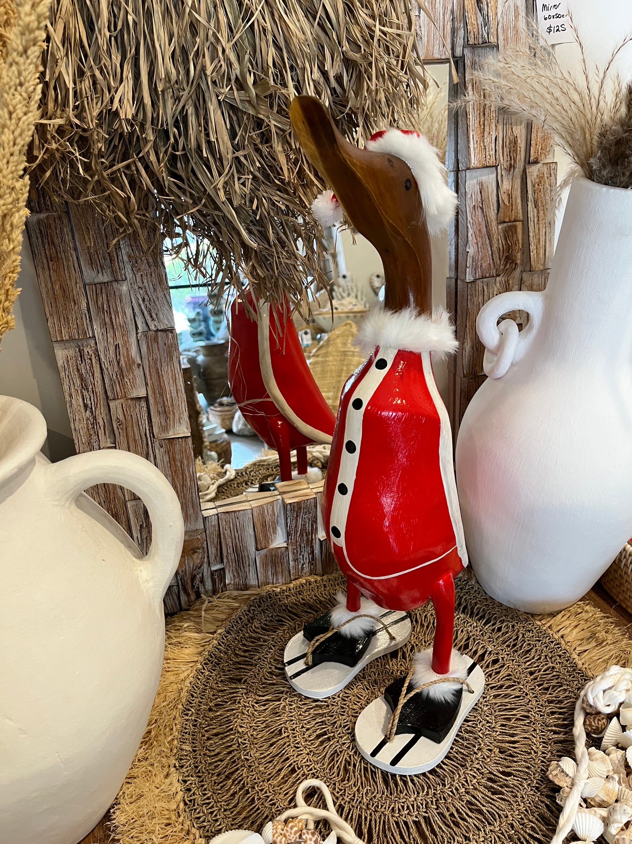 Christmas Santa duck with thongs XL - Bali Beach Beyond