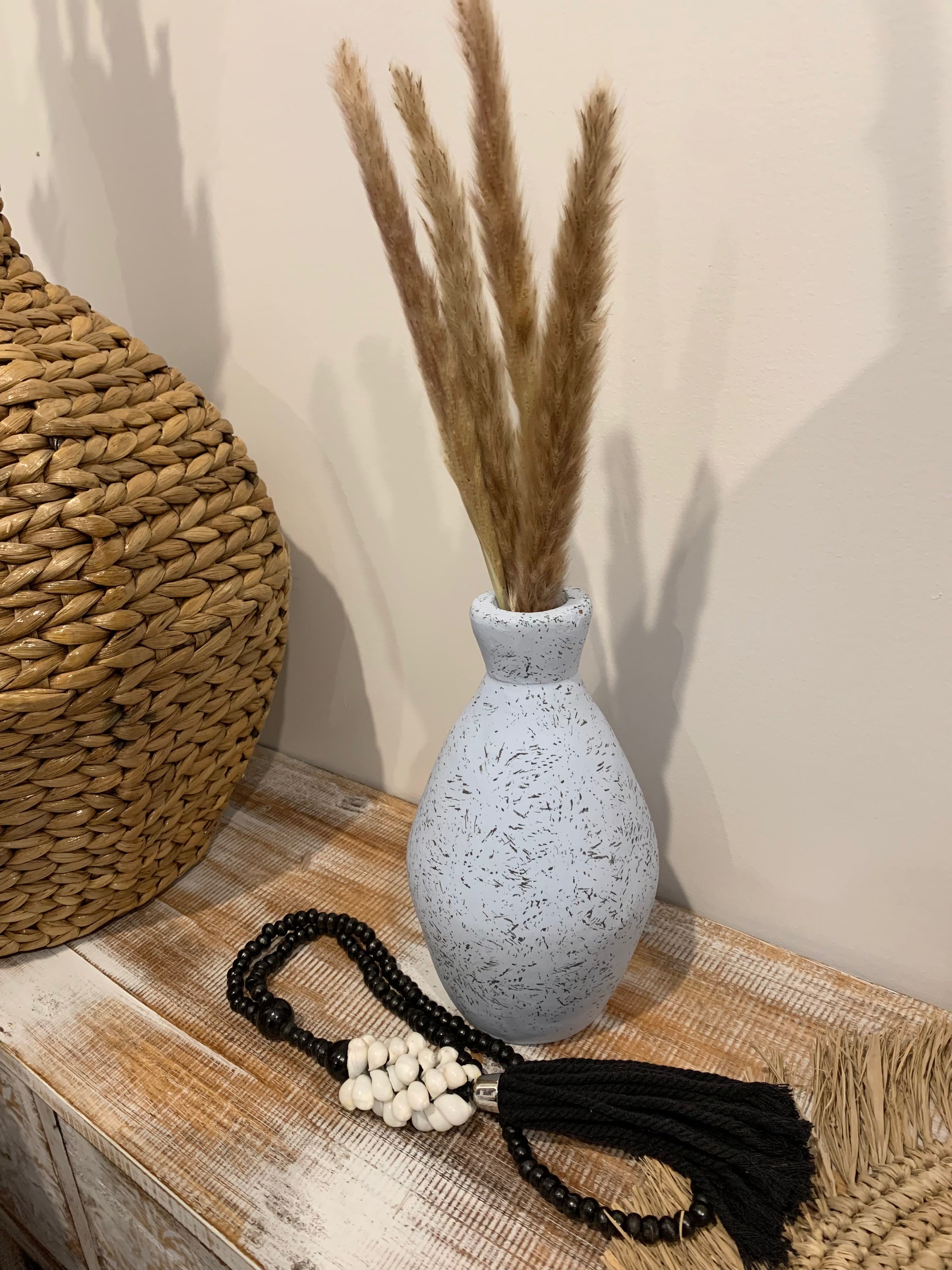 Blue terracotta vase. S - Bali Beach Beyond