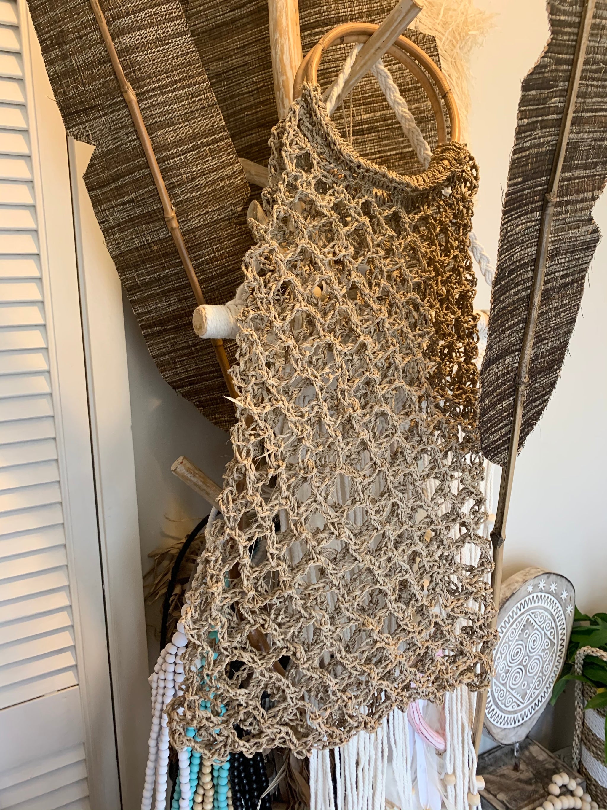 Woven shopping bag / beach bag - Bali Beach Beyond