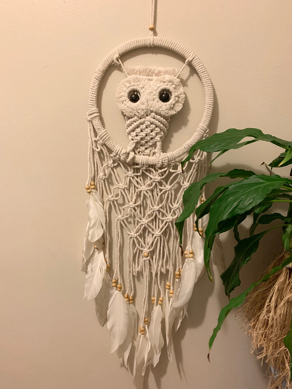 Macrame owl hanging. 19 x 60cm. Usually $15 - Bali Beach Beyond
