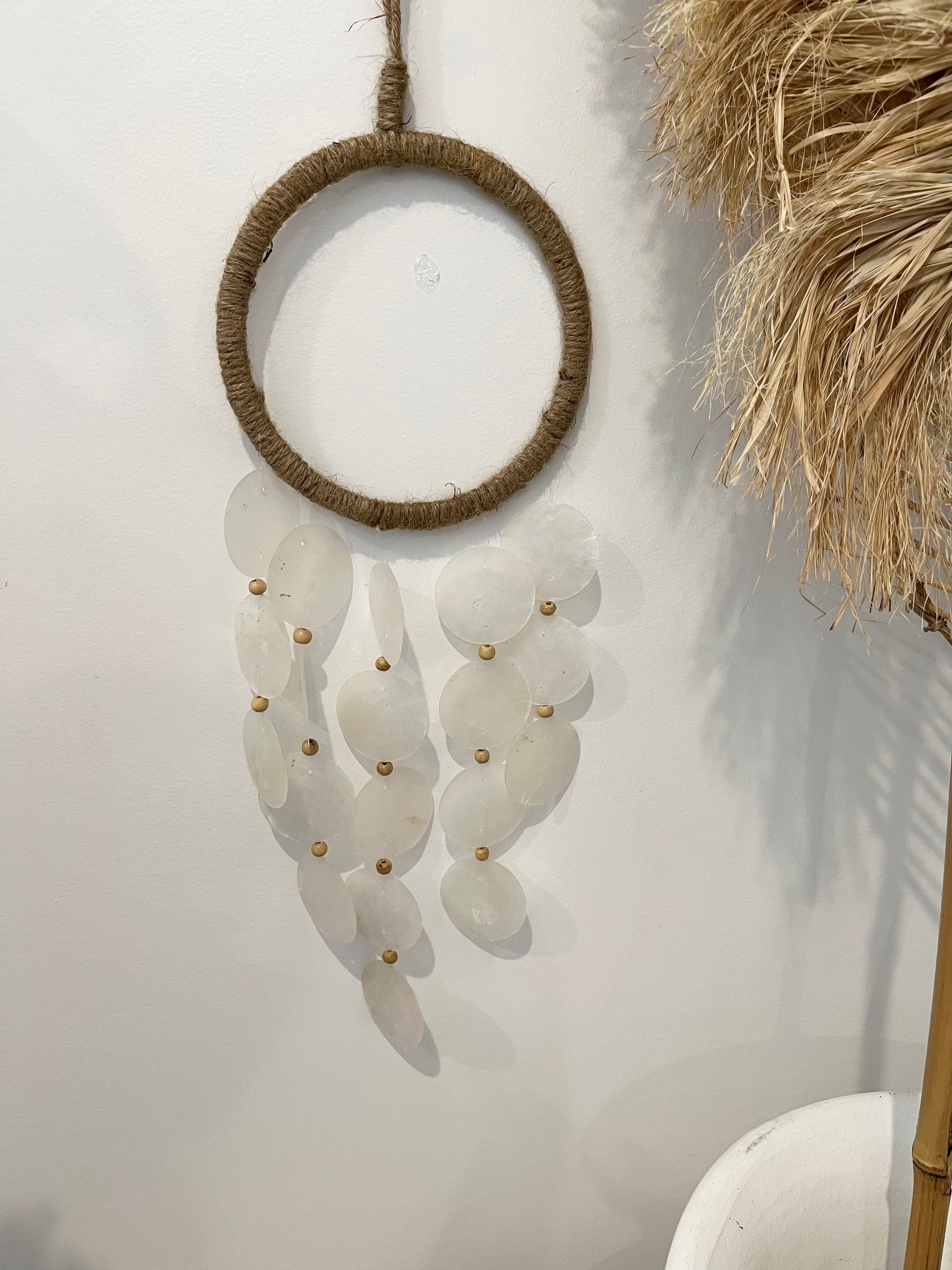 Circle and shell hanging - Bali Beach Beyond