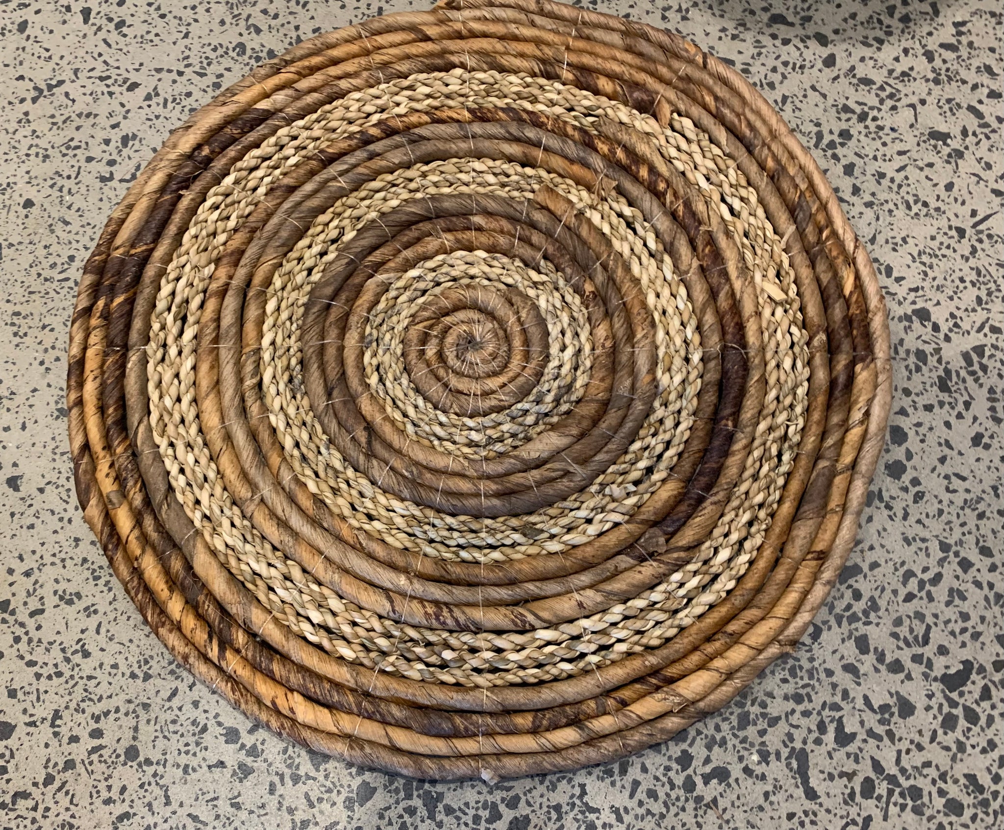 Woven banana leaf wall hangings. Set of 3. - Bali Beach Beyond