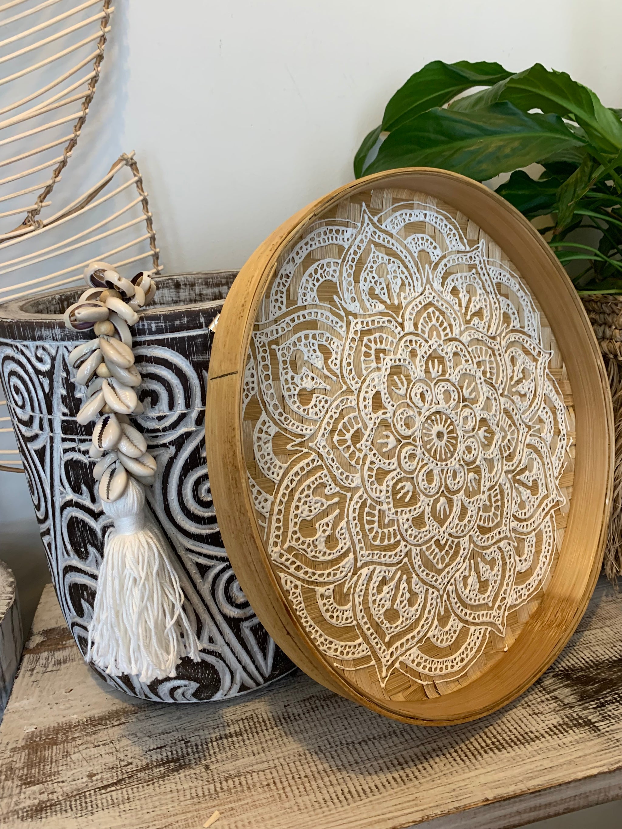 Mandala tray 30cm Can also hang - Bali Beach Beyond