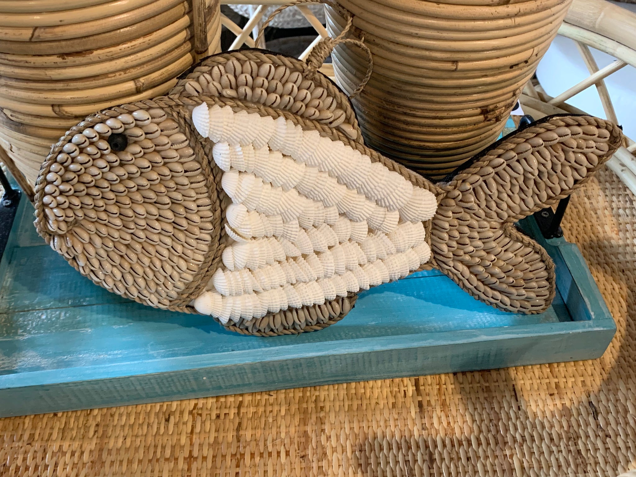 Shell fish hanging / decoration. Style 2. Medium - Bali Beach Beyond