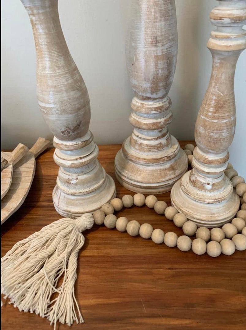 Natural bead necklace / tassel decoration. 60cm approx. - Bali Beach Beyond