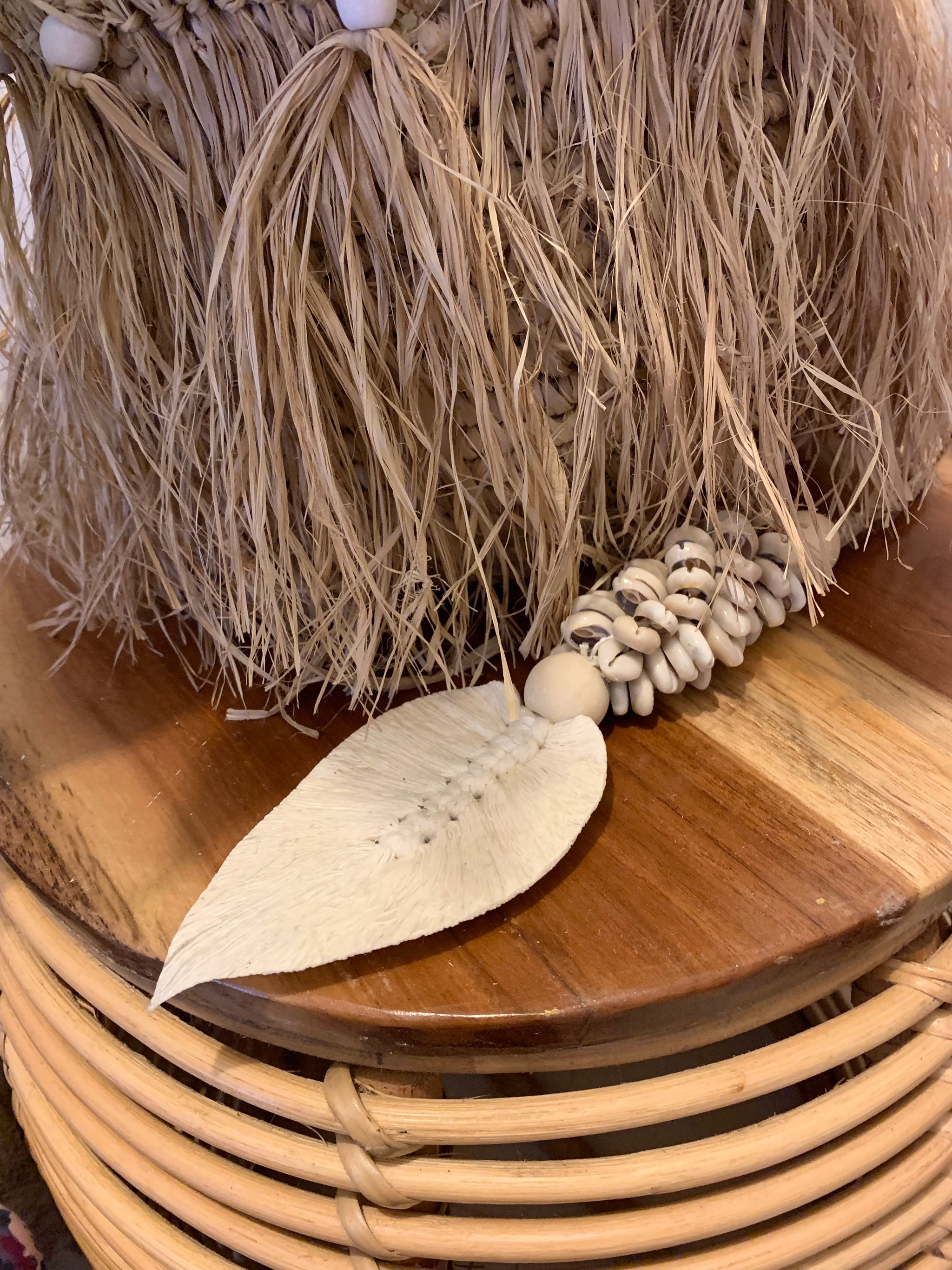 Natural leaf and shell hanging - Bali Beach Beyond