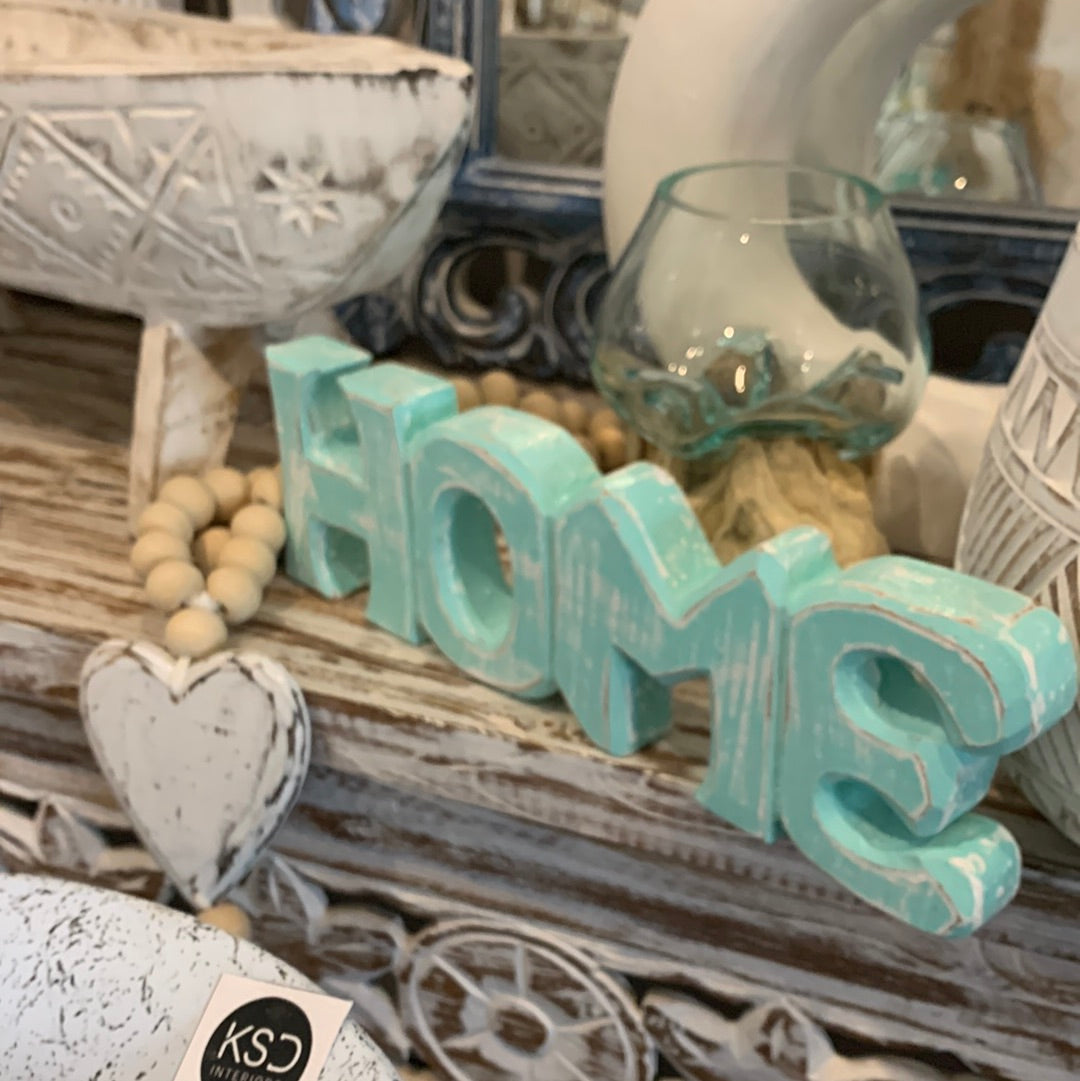 Turquoise HOME Words - Bali Beach Beyond