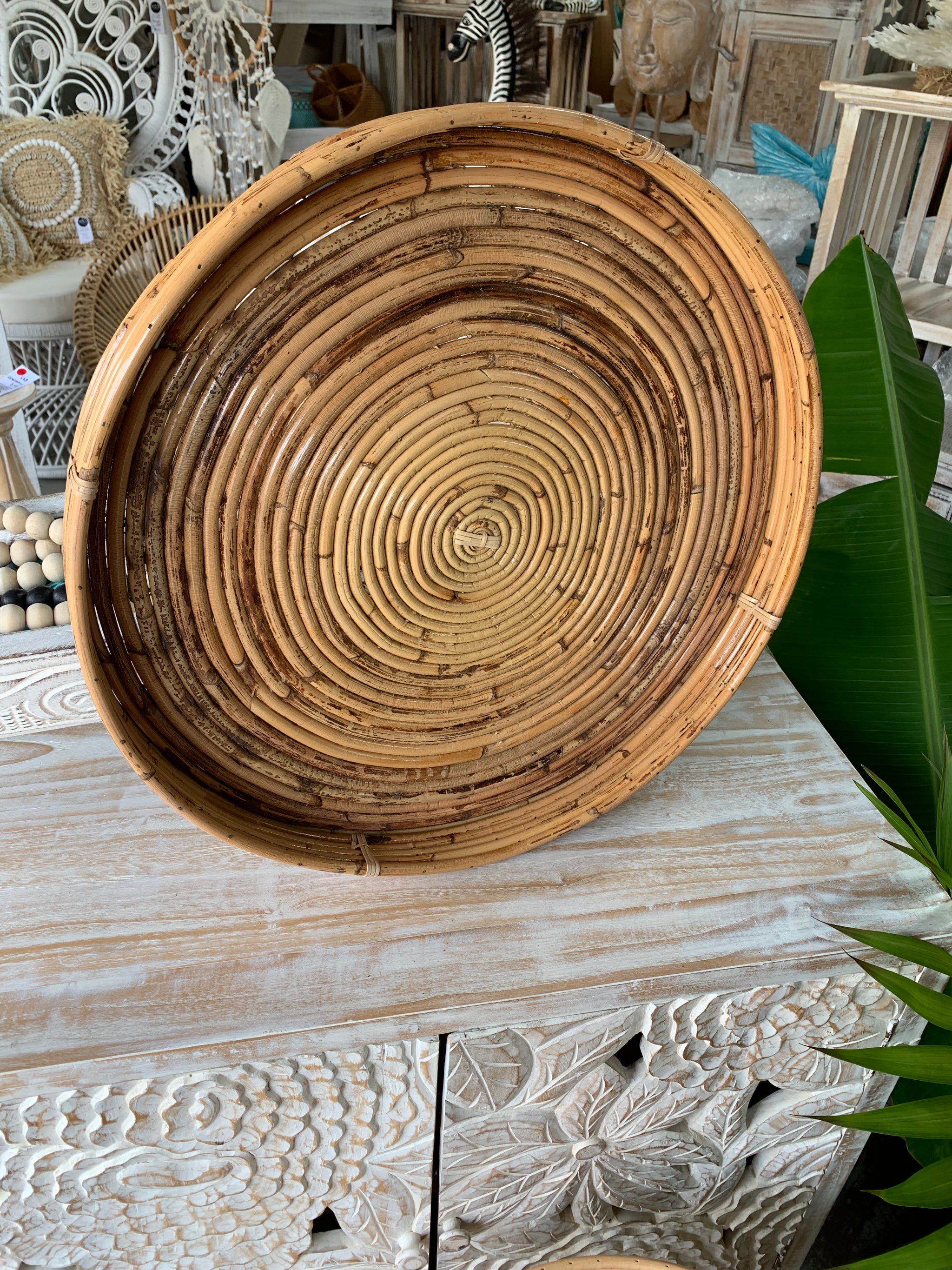 Bamboo tray 60cm. Usually $35 - Bali Beach Beyond