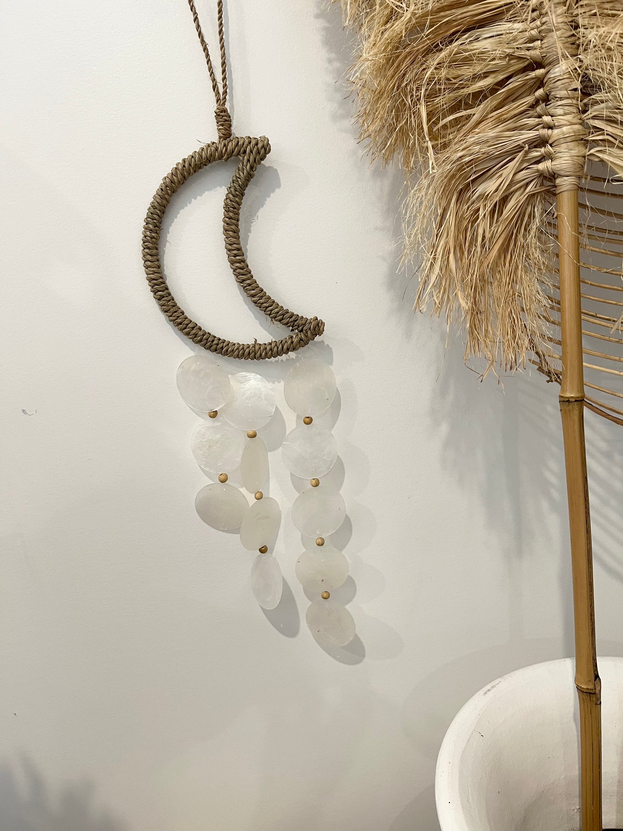 Moon and shell hanging - Bali Beach Beyond