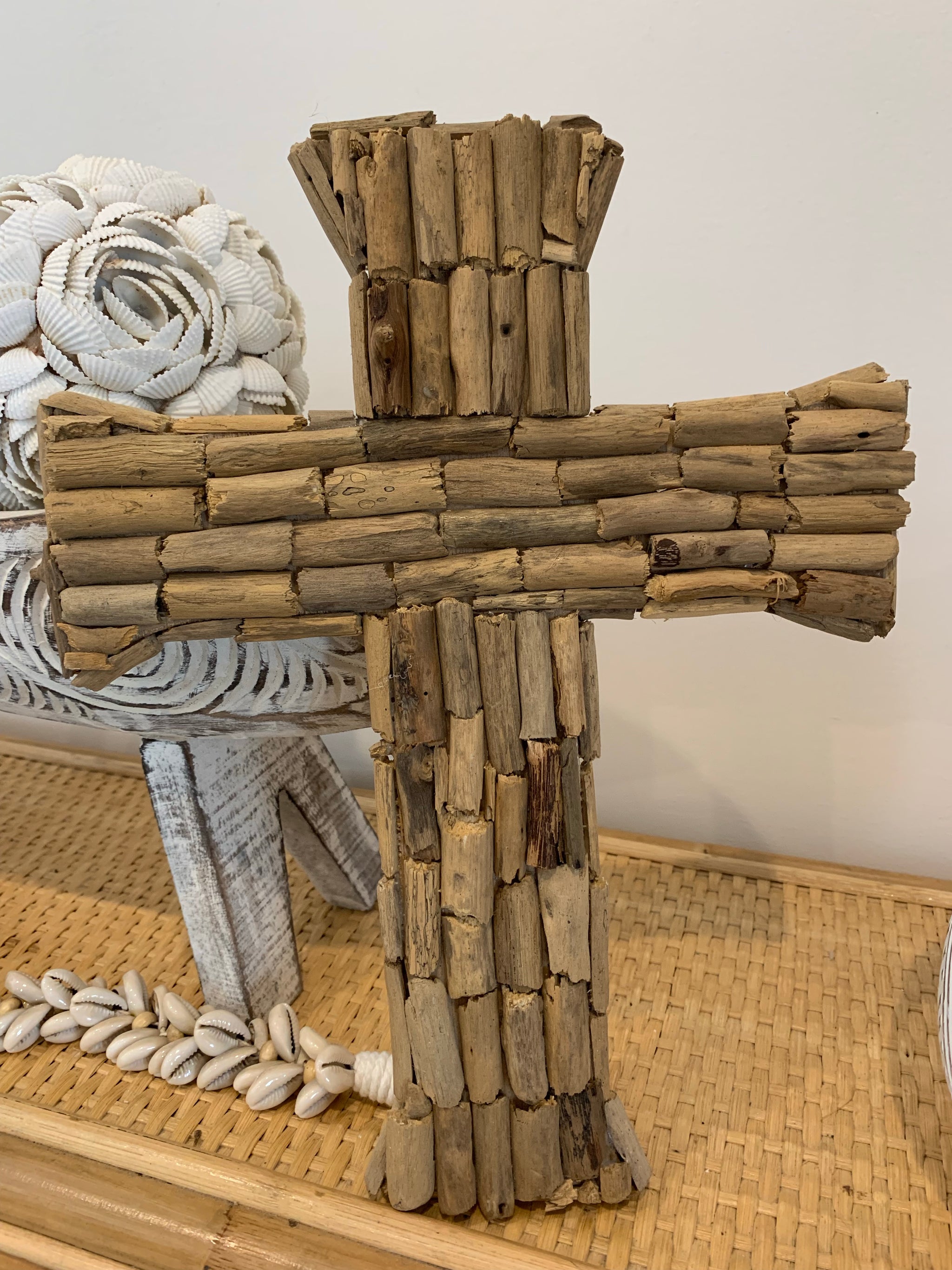 Timber / wood cross - Bali Beach Beyond