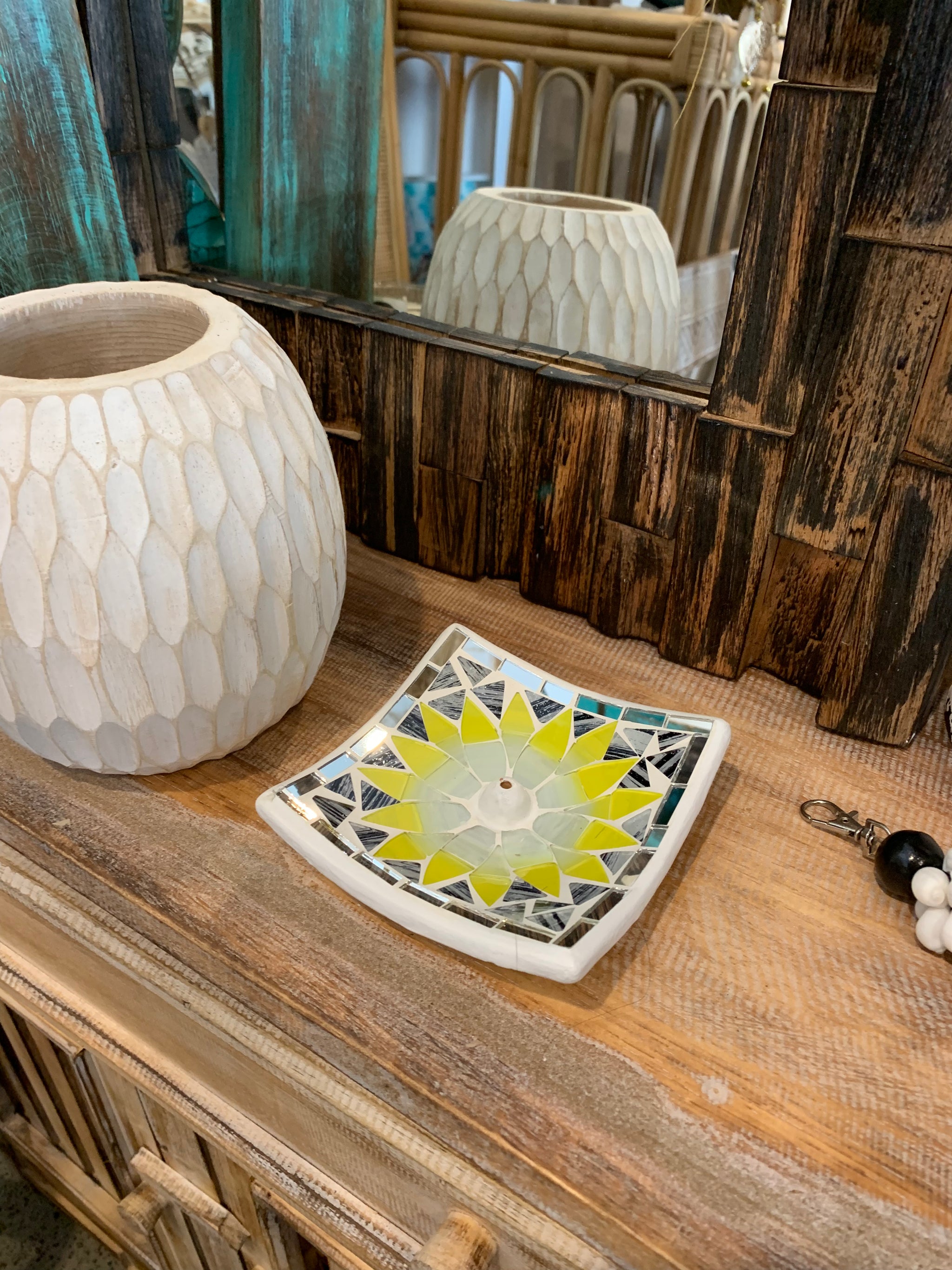 Incense burner dish / incense holder. Design 4 - Bali Beach Beyond