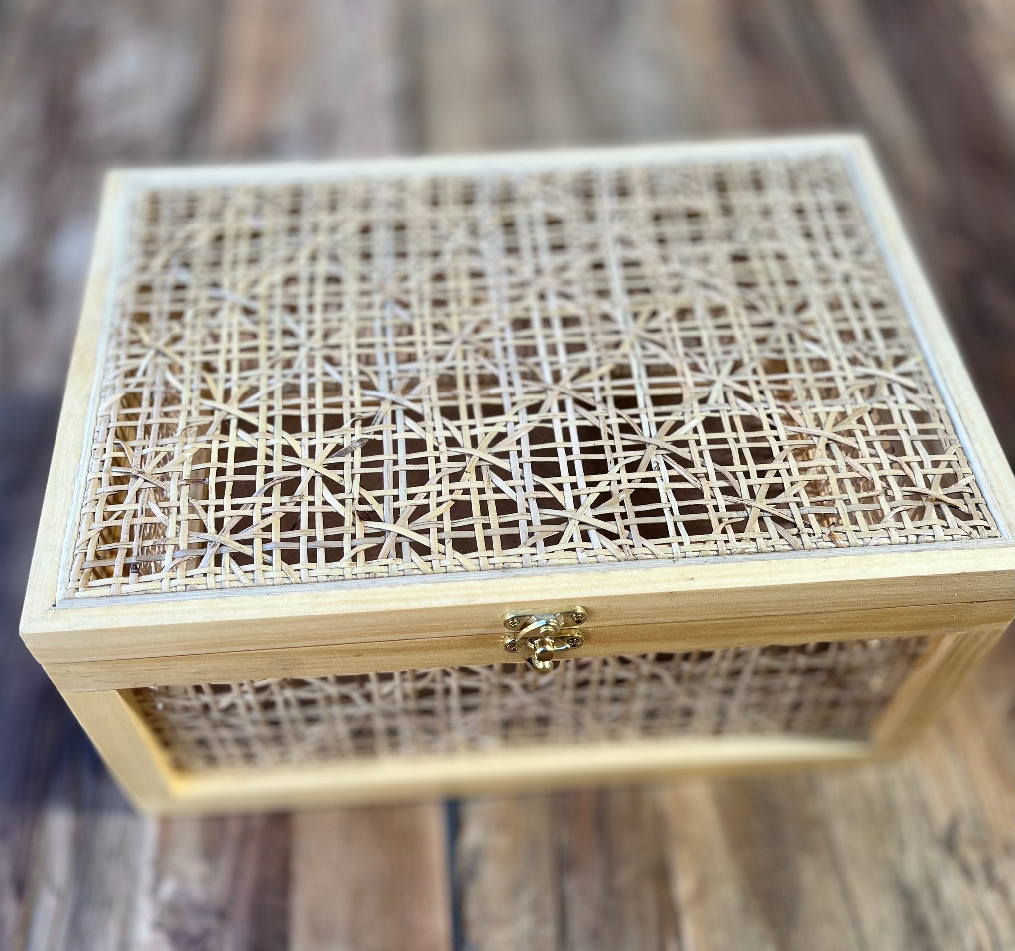 Rattan jewellery box / storage box - Bali Beach Beyond