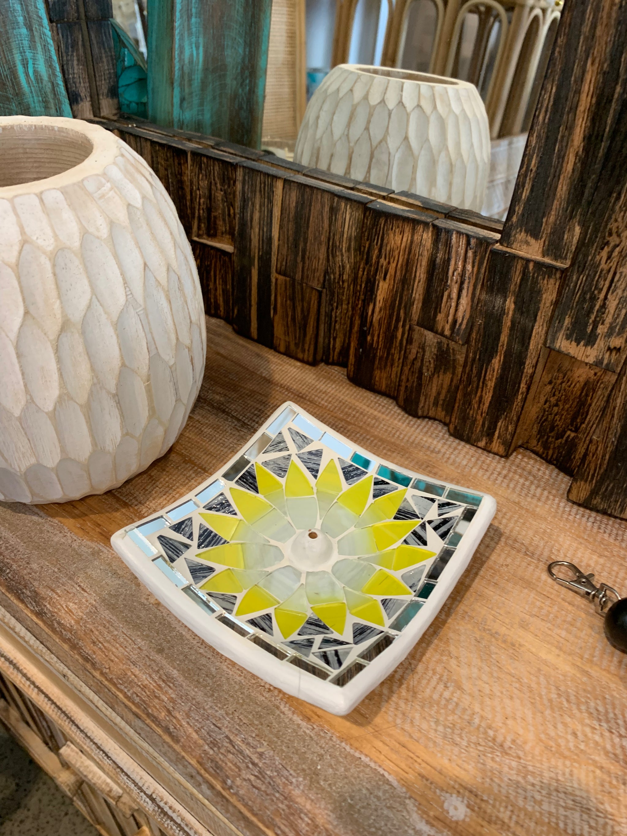 Incense burner dish / incense holder. Design 4 - Bali Beach Beyond