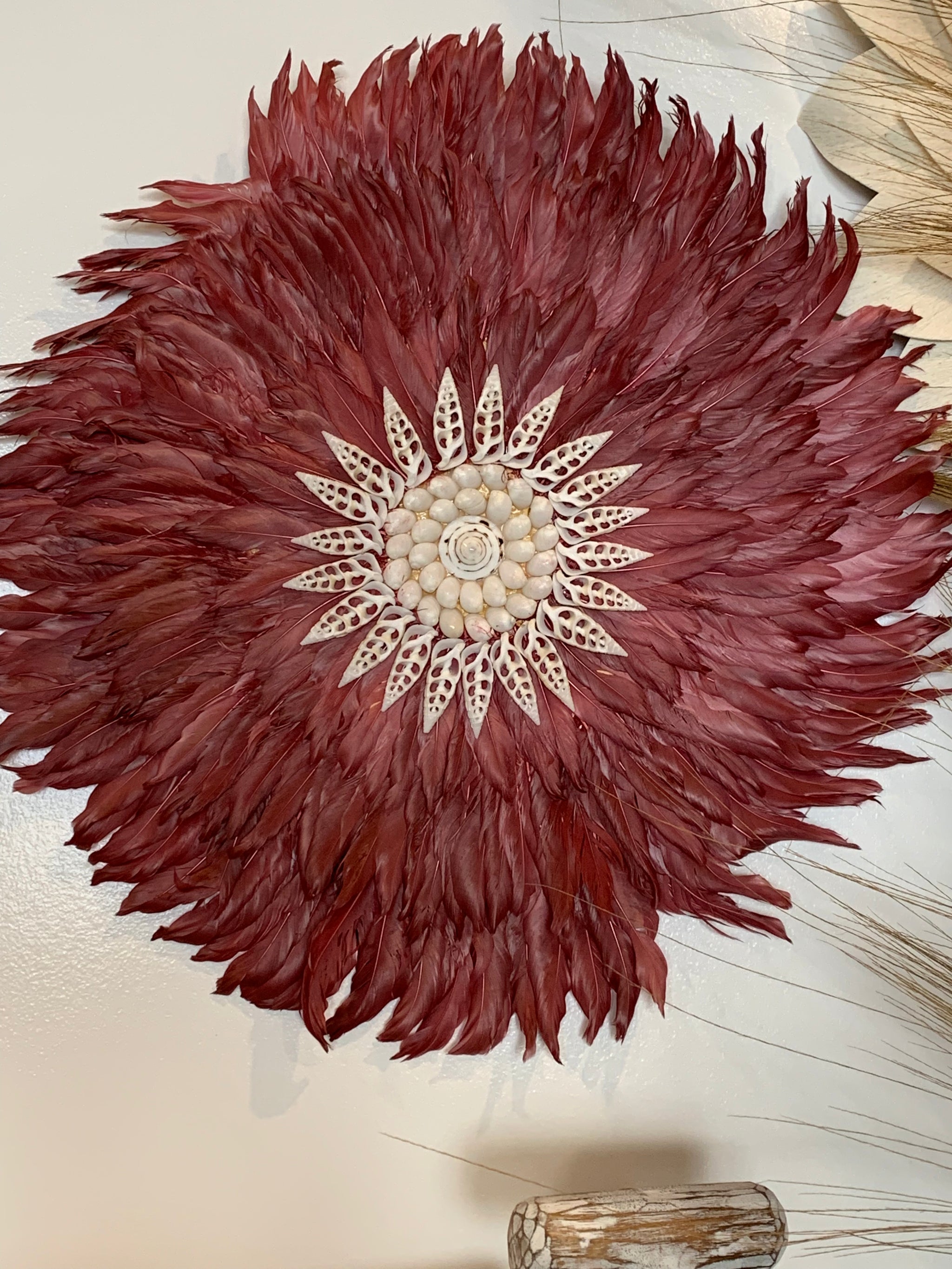 Rose juju with white shell detail 50cm. Usually $50 - Bali Beach Beyond