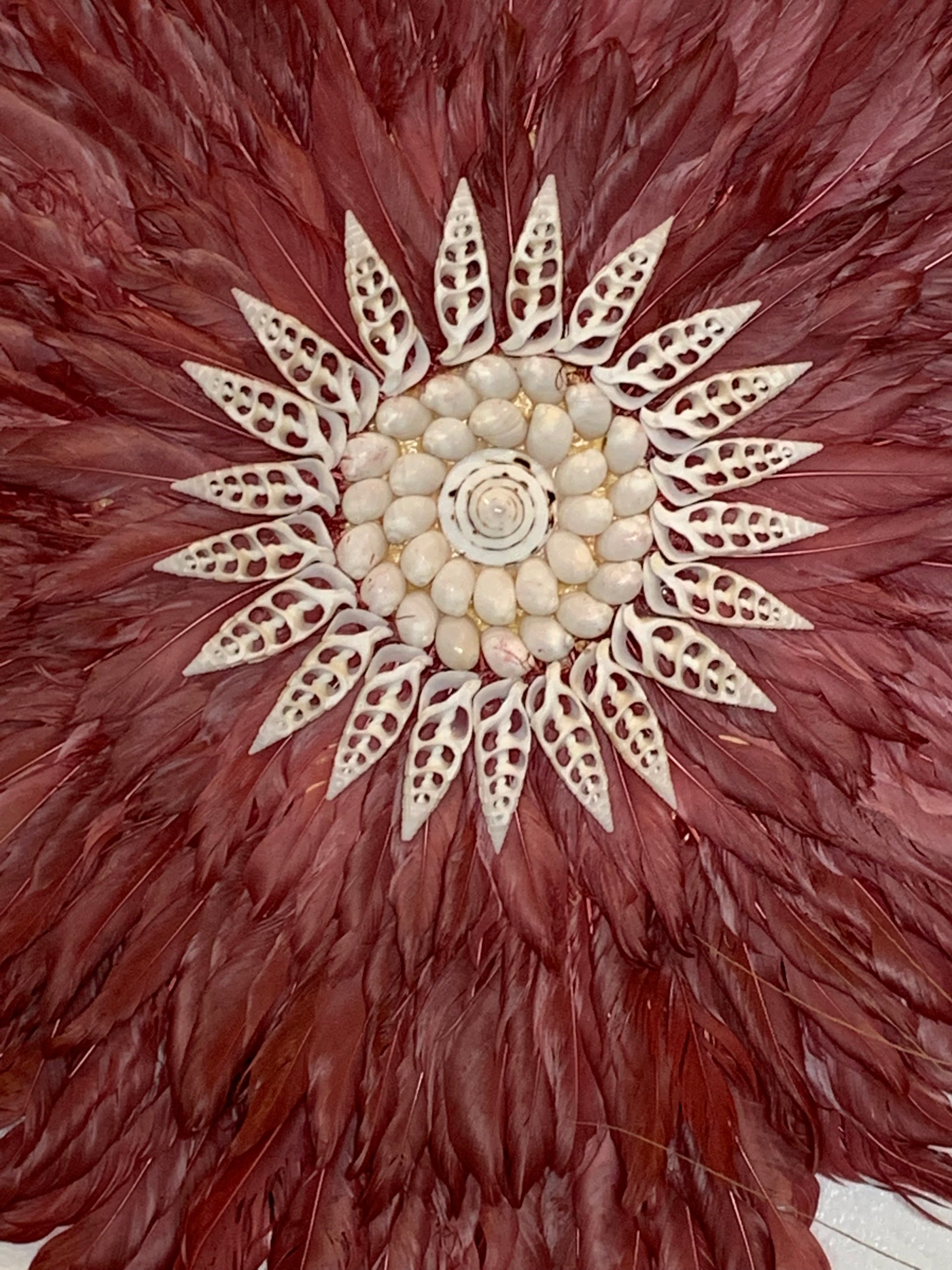 Rose juju with white shell detail 50cm. Usually $50 - Bali Beach Beyond