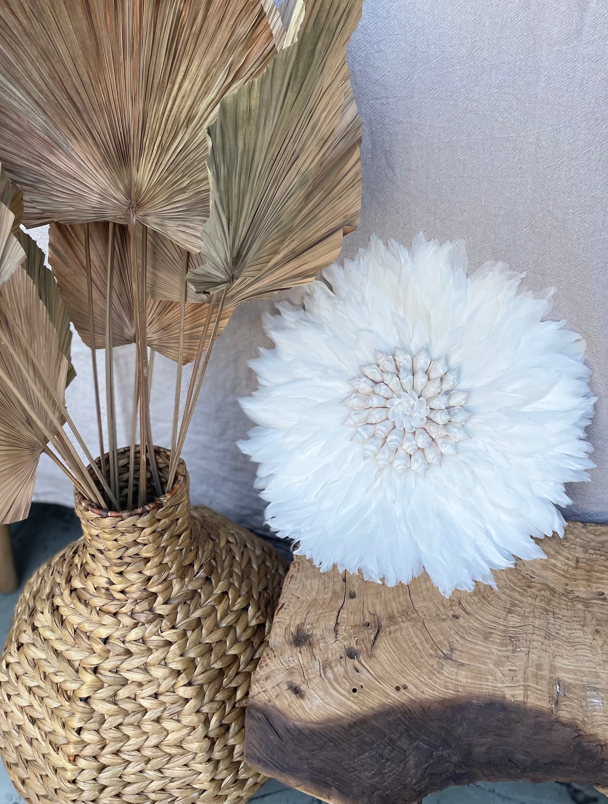 White juju with white shell detail. Sa - Bali Beach Beyond