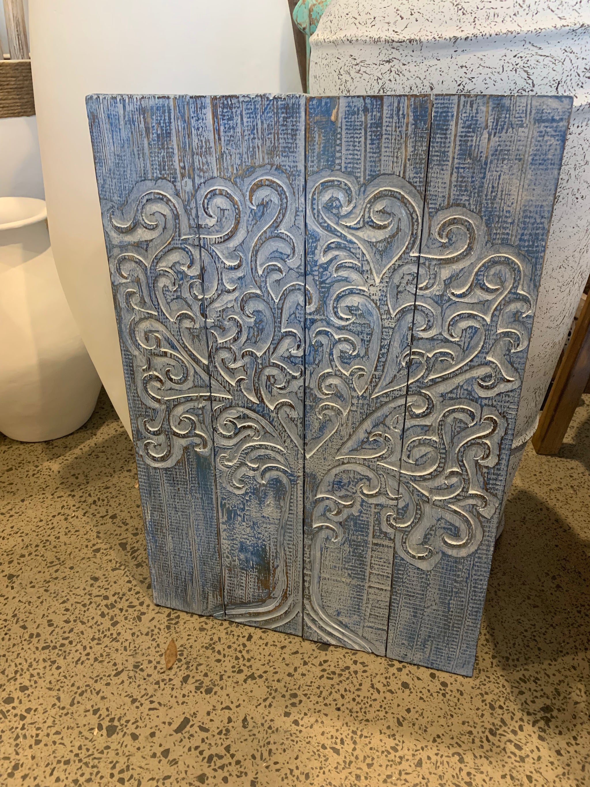 Blue tree of life wall hanging - Bali Beach Beyond