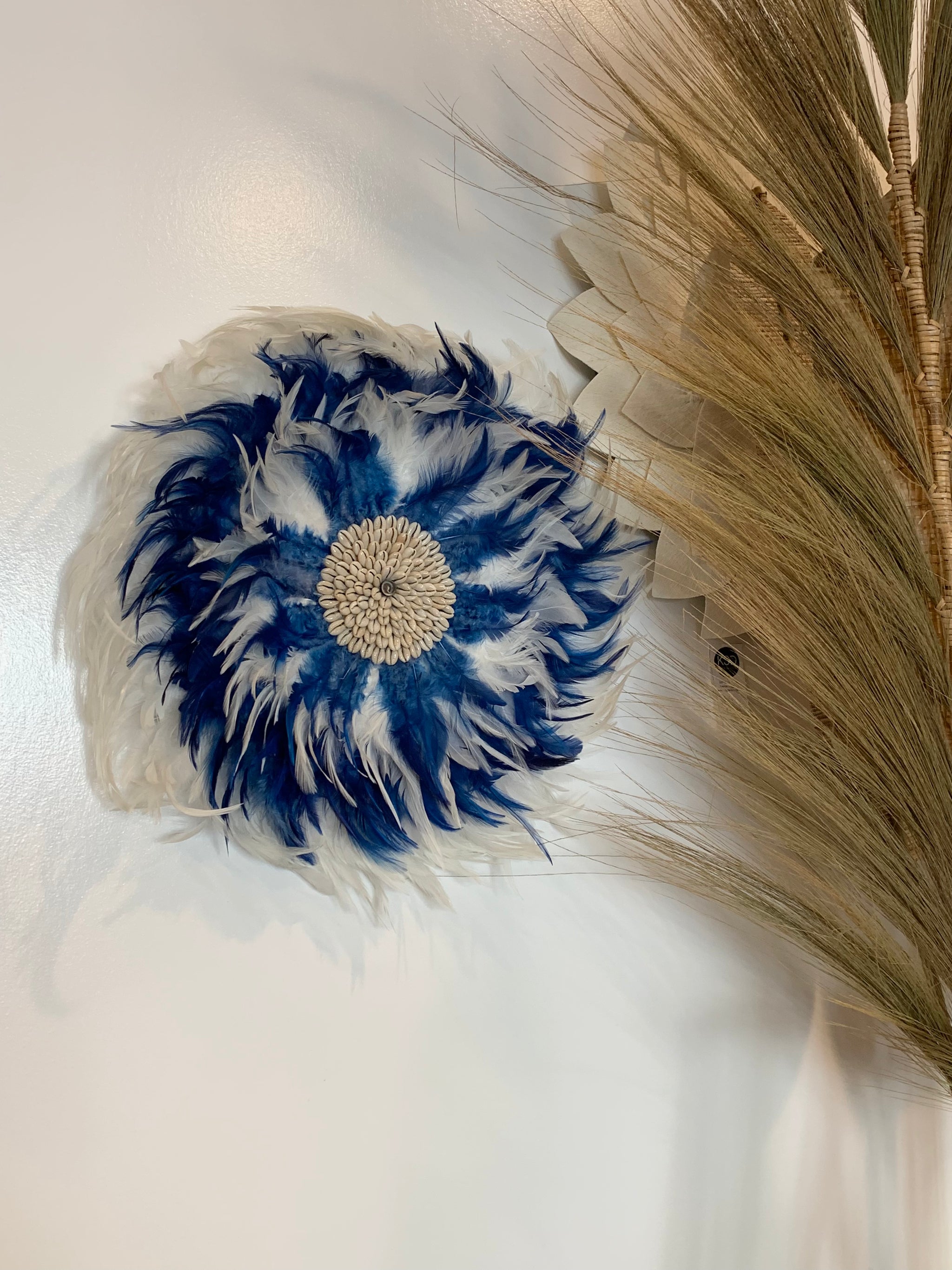 Blue juju with natural shell detail 50cm. Usually $50 - Bali Beach Beyond