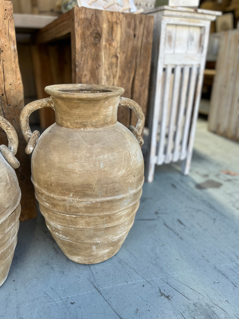 Rustic terracotta vase