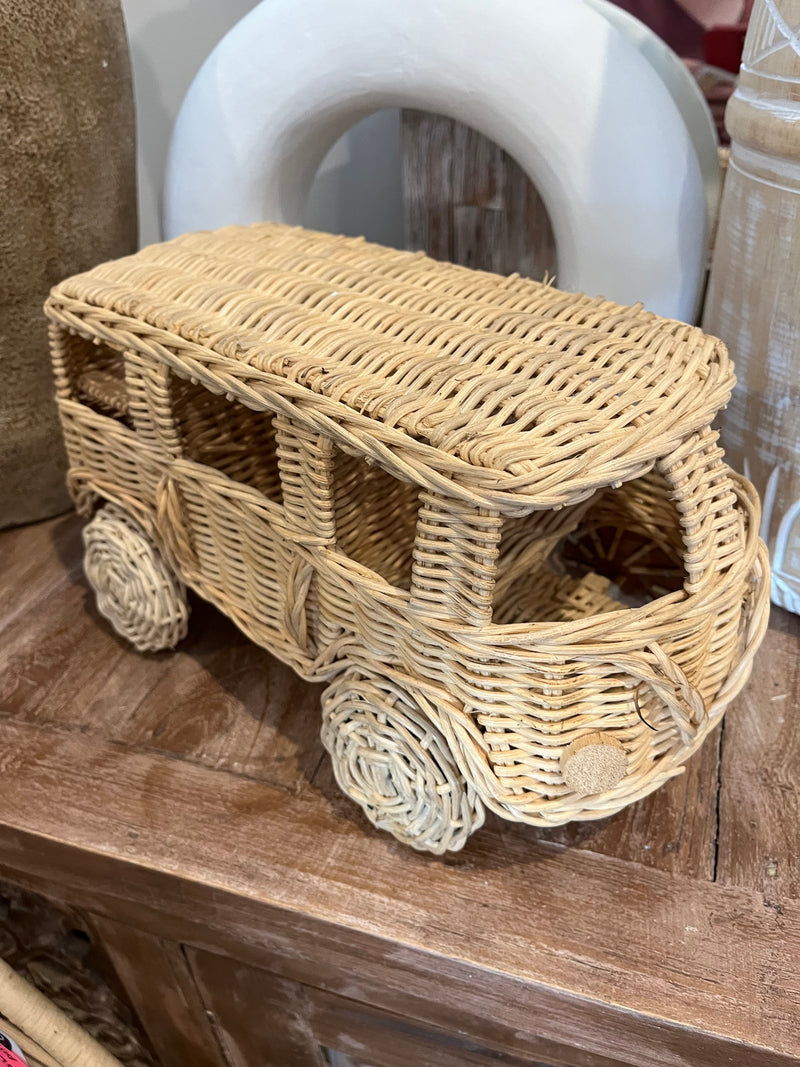 Rattan toy car / van