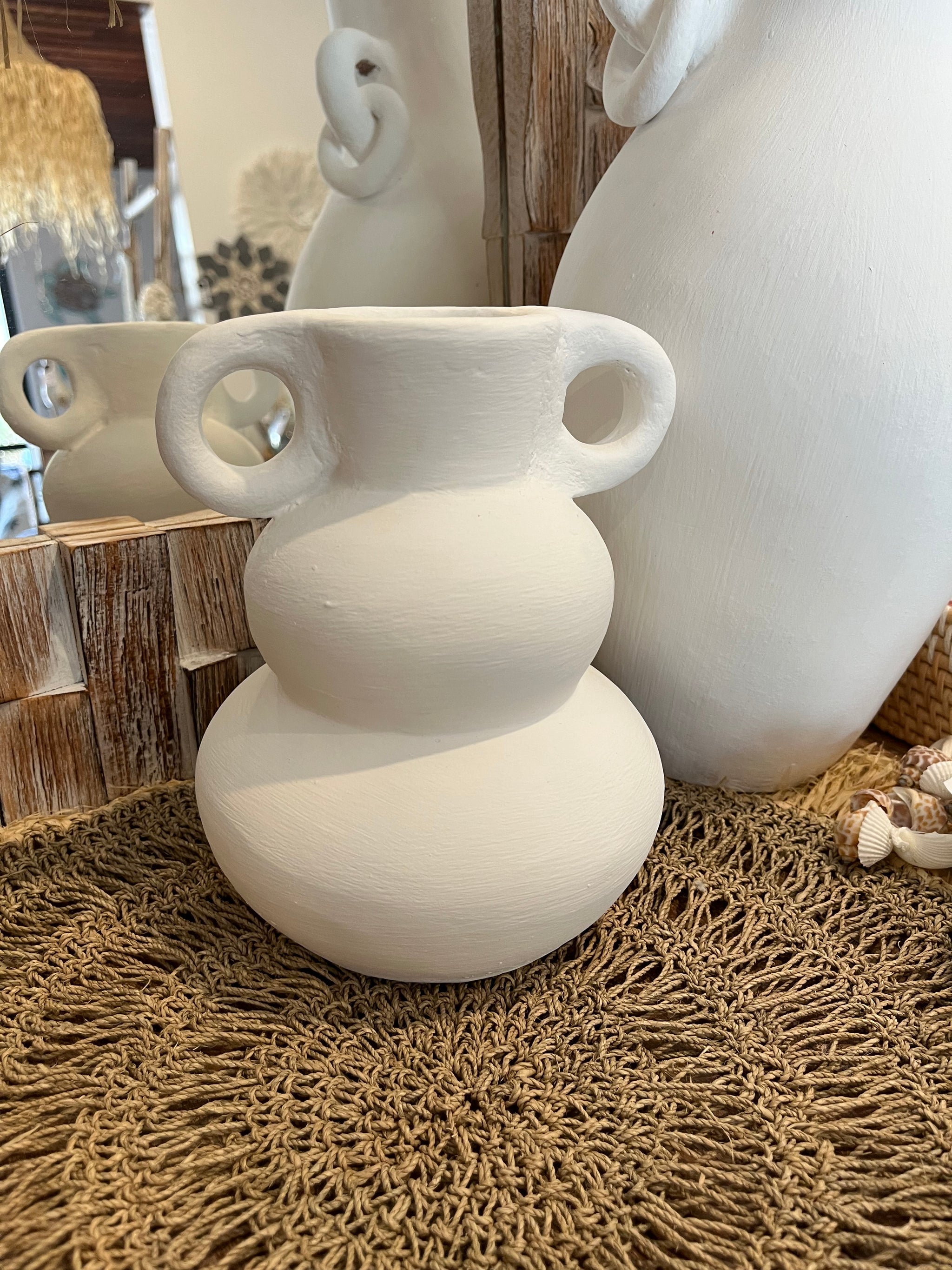 White terracotta vase – KSD Interiors