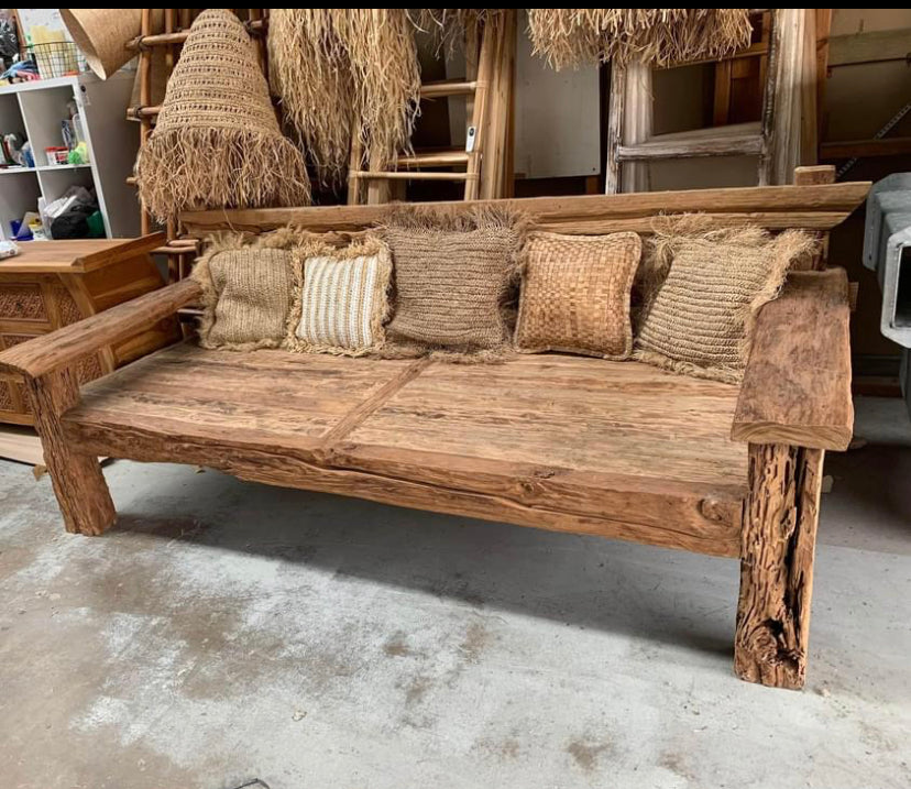 Recycled timber day bed / seat.