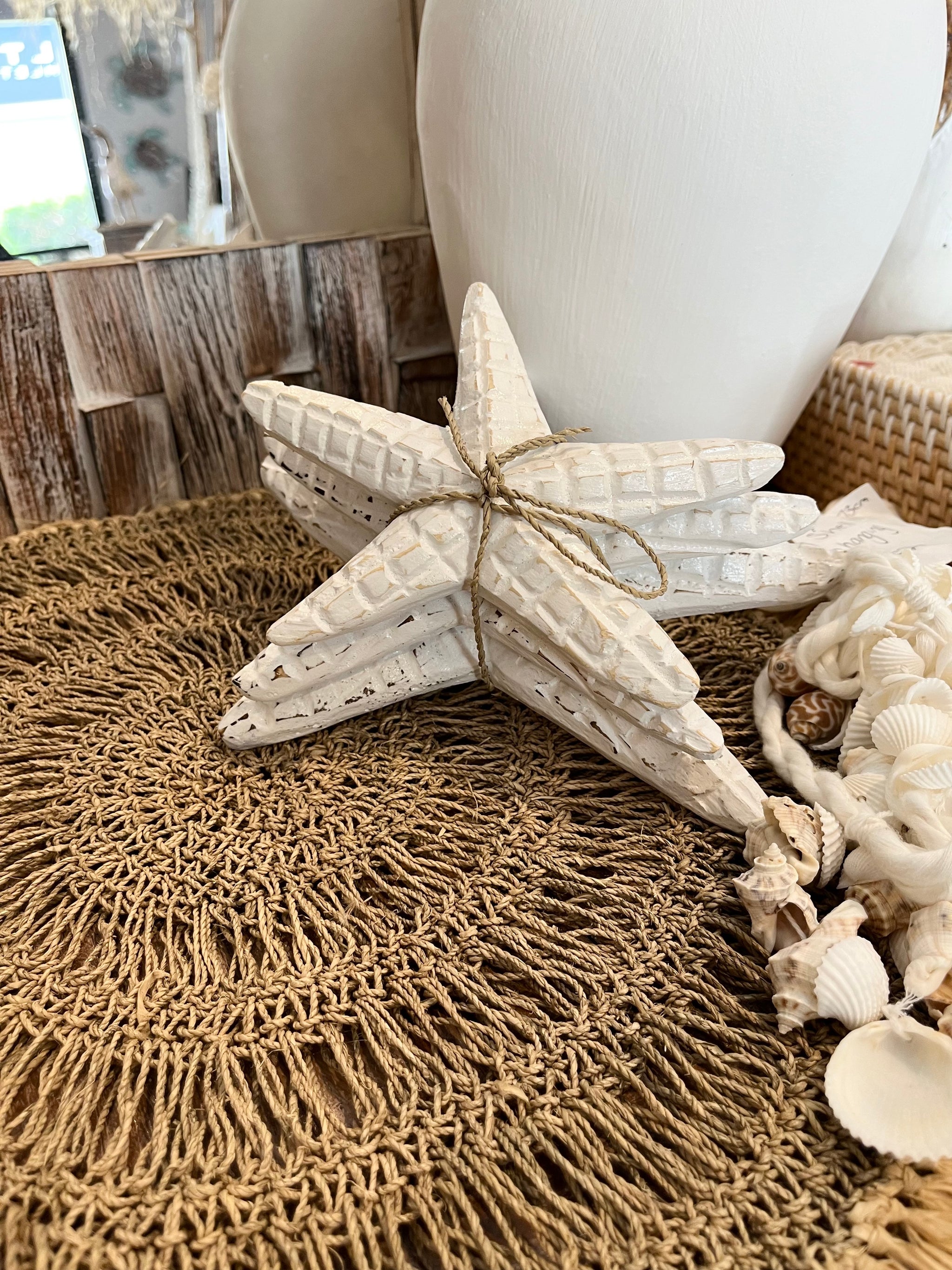 White wash set 3 starfish