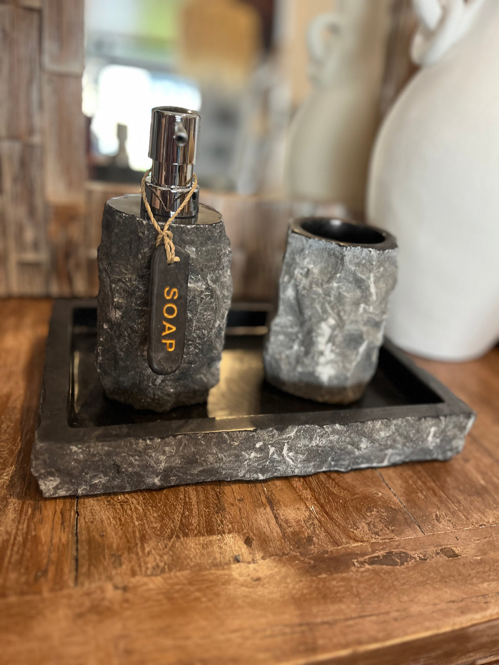 Brand new marble bathroom set - Bali Beach Beyond