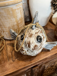 Coconut fish white and blue. S