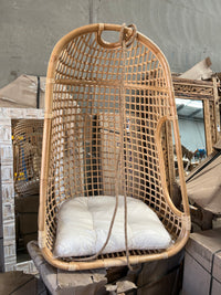 Rattan hanging chair. Natural