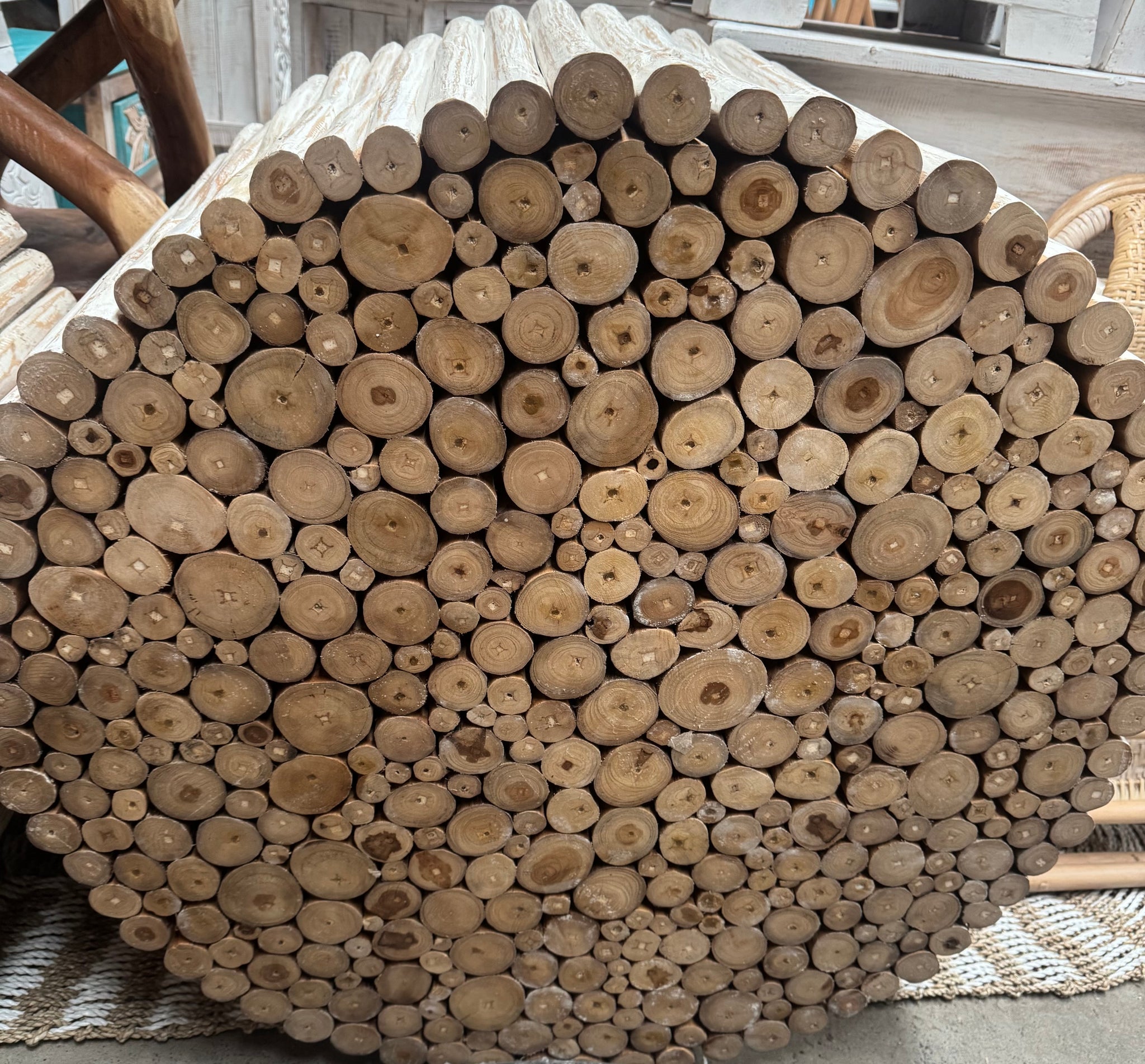 Handcrafted Bali Branch Wood Coffee Table – One-of-a-Kind Artisan Furniture