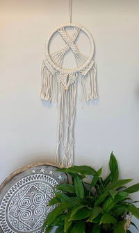 Natural macrame hanging. Usually $20