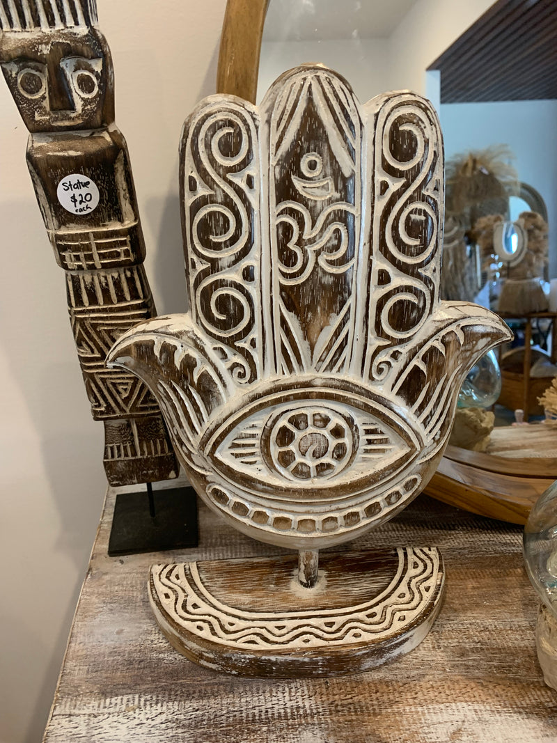 Fatima handcarved timber hand