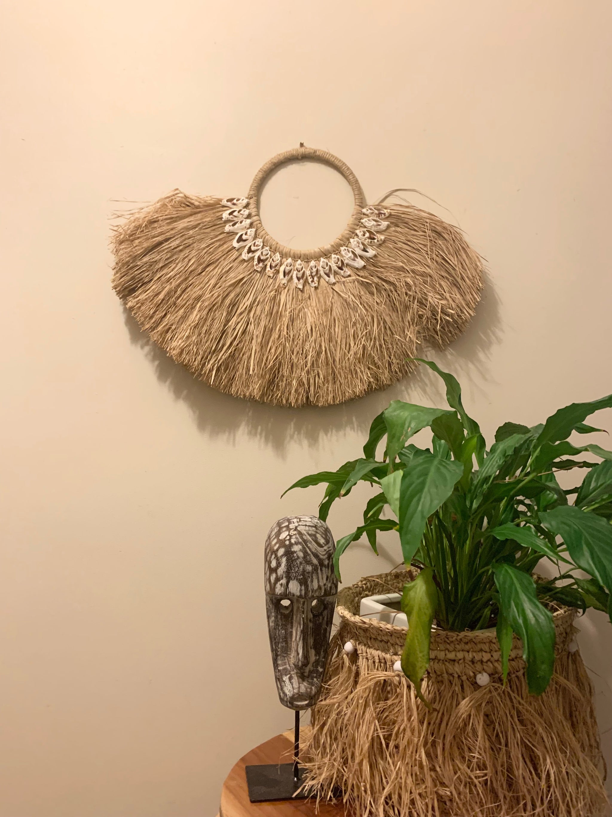 Wall hanging with natural shells – KSD Interiors