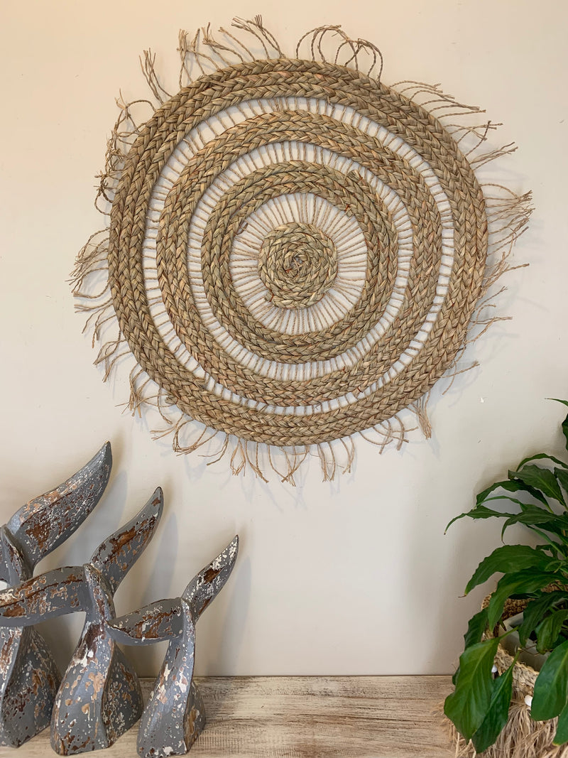 Woven wall hanging