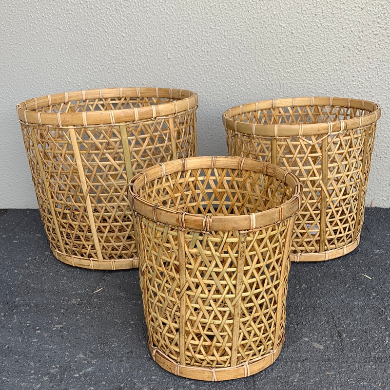 Natural Set 3 Woven Baskets. Usually $70