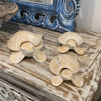 Natural timber Turtles Set 3