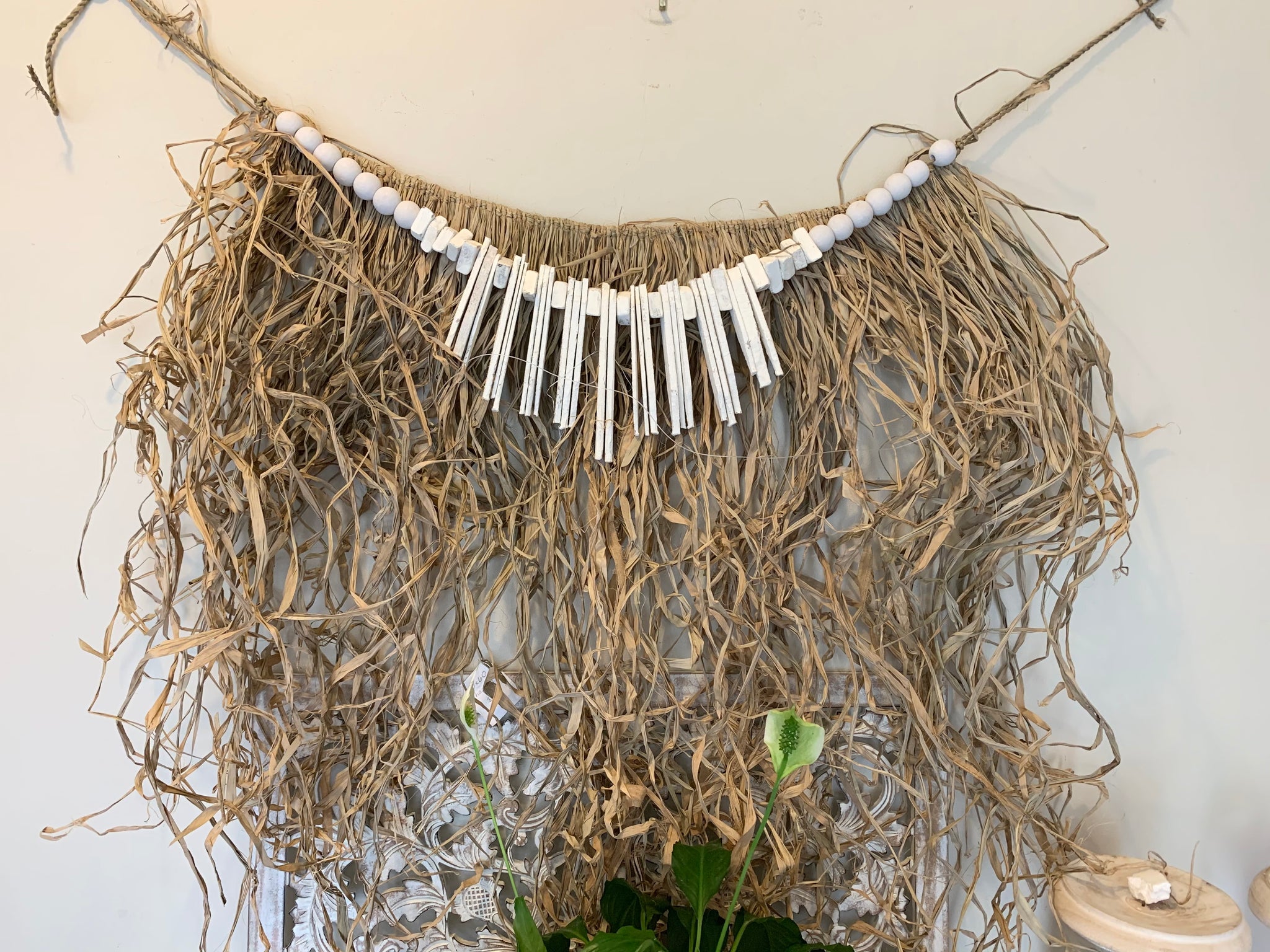 Raffia garland.  Usually $50