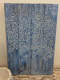 Blue tree of life wall hanging