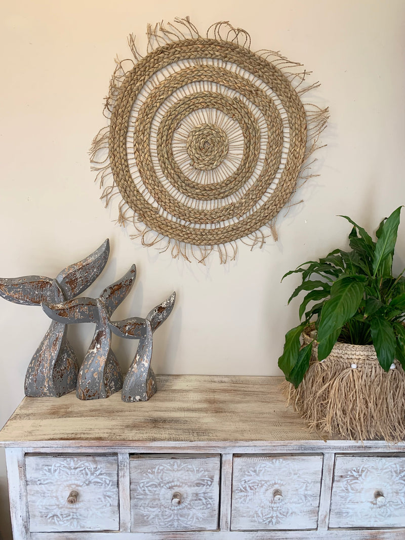 Woven wall hanging