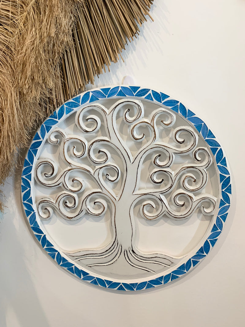 Blue tree life decoration 40cm