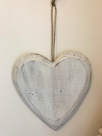 Timber heart 25cm.