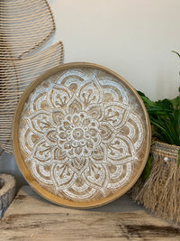 Mandala tray 45cm. Can also hang