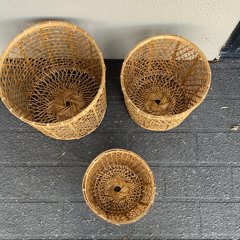 Natural Set 3 Woven Baskets. Usually $70